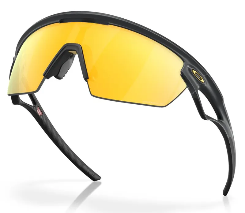 Oakley Sphaera Glasses in Matt Carbon with Prizm 24K Gold Polarized Lens-3