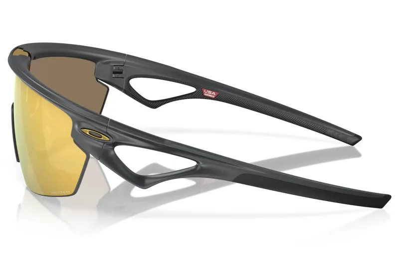 Oakley Sphaera Glasses in Matt Carbon with Prizm 24K Gold Polarized Lens-2