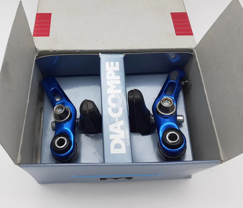 Dia-Compe 987 Cantilever Brake in Anodised Blue NOS  Shop Soiled-3
