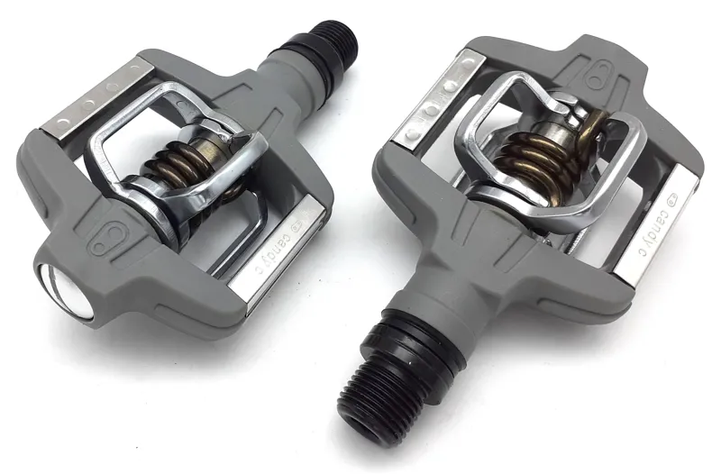 Crank Brothers Candy C Clipless MTB or Gravel Pedals in Grey-1