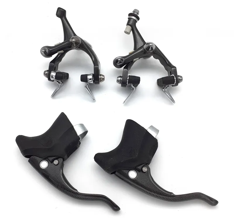 Campagnolo Athena Full Brake Set In Graphite Grey NOS 1990 Shop Soiled