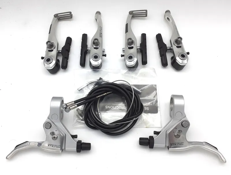 Shimano STX RC Complete V-Brake Set in Silver NOS 1997 Shop Soiled