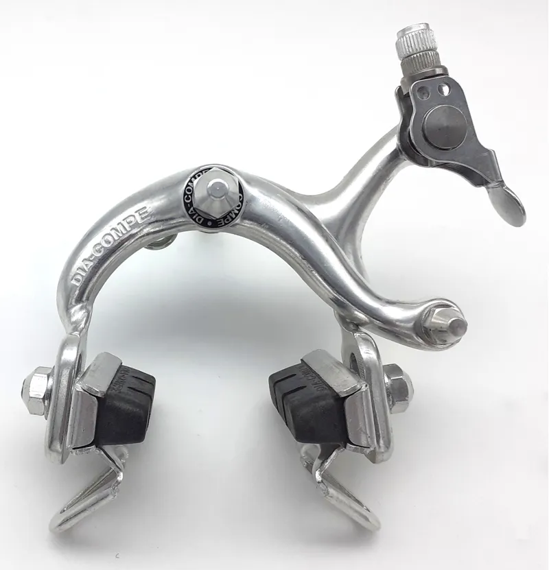 Dia-compe N500 Single Pivot Brake Caliper with Quick Release in Silver-1
