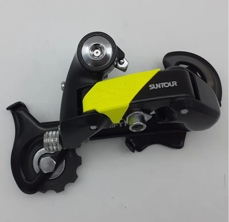Suntour X-1 CR00-GXB Rear Derailleur with Yellow Clip in Black NOS 1989-1
