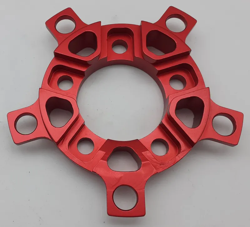 Pace RC-21 STX Chainring Spider Adaptor in Anodised Red NOS-3