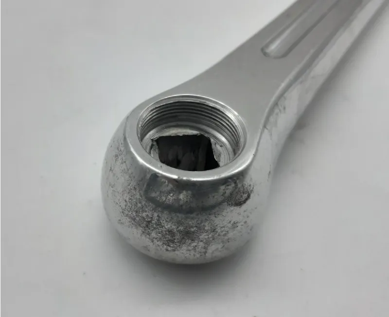 Sugino Model SAS 170mm Single Ring Chainset with Twin Guard in Silver NOS Shop Soiled-5