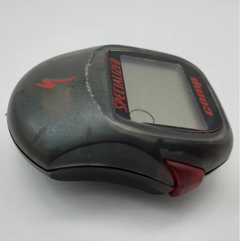 Specialized Speed Comp 13 Features Wired Bike Computer in Transparent Black /Red NOS 2001 Shop Soiled-1