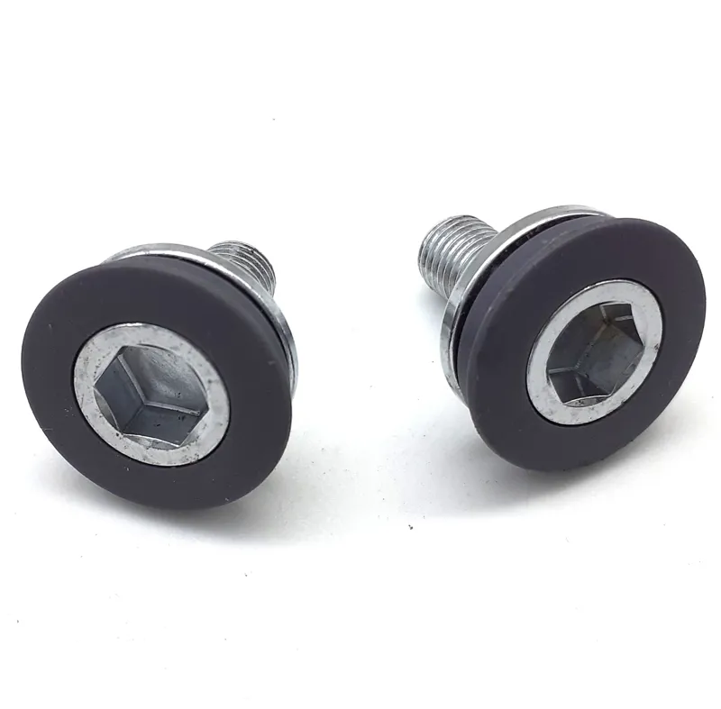 Shimano 1056 Square Taper M8 Hex Crank Bolts in Grey