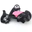 Suntour X-1 CR00-GXB Rear Derailleur with Pink Clip in Black NOS 1990
