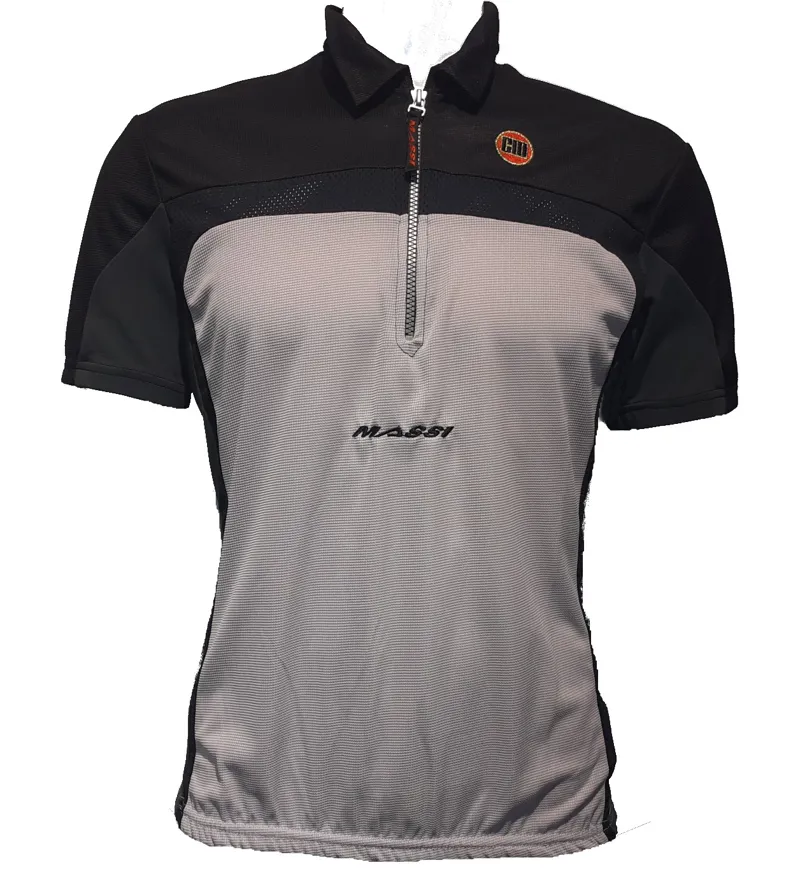Massi Codigo Short Sleeve Jersey in Black Grey size Large