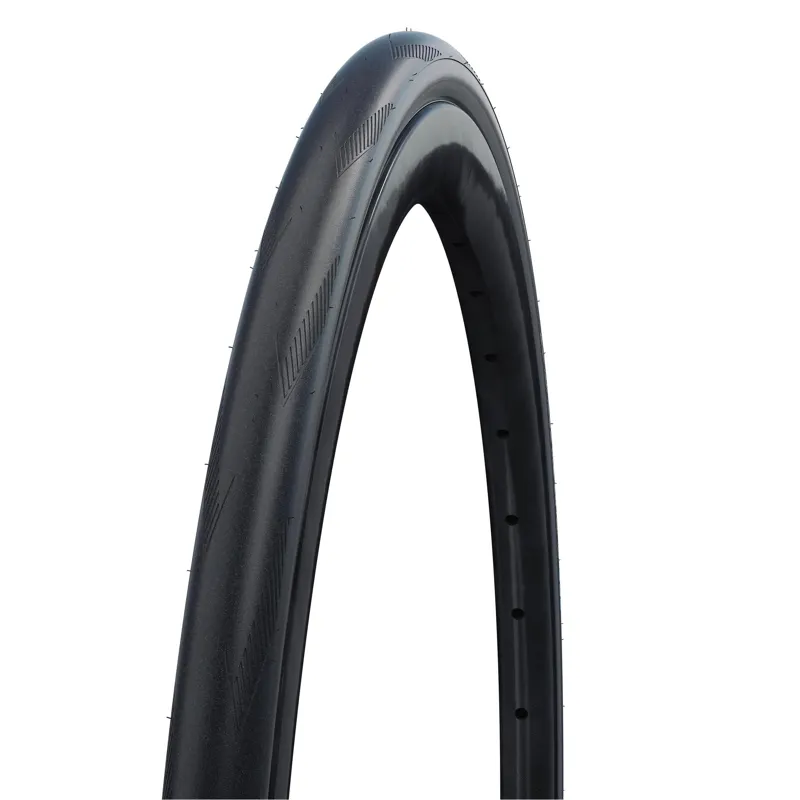 Schwalbe One 365 with RaceGuard Tube-Type in Black with Dark Reflective Strip