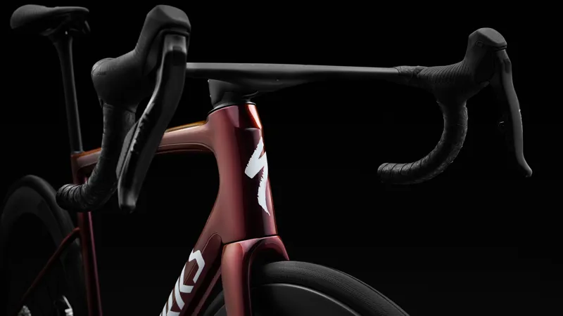 Specialized S-Works Tarmac SL8 with Sram Red AXS in Solidity/Red To Black / White Silver size 54cm-7