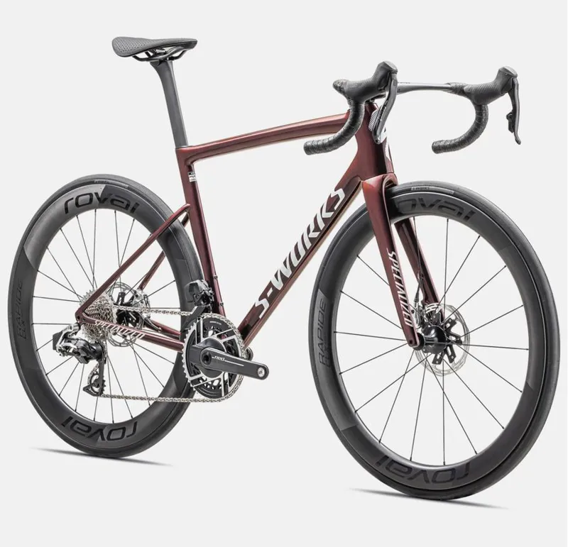Specialized S-Works Tarmac SL8 with Sram Red AXS in Solidity/Red To Black / White Silver size 54cm-2
