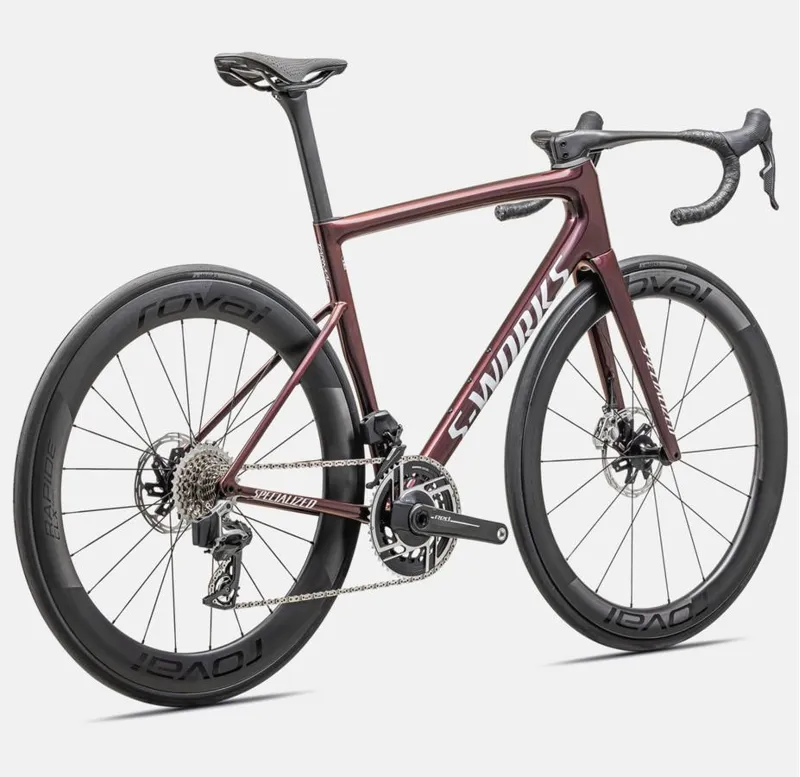 Specialized S-Works Tarmac SL8 with Sram Red AXS in Solidity/Red To Black / White Silver size 54cm-3