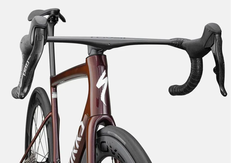 Specialized S-Works Tarmac SL8 with Sram Red AXS in Solidity/Red To Black / White Silver size 54cm-5