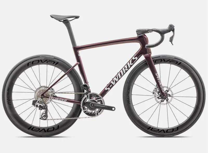 Specialized S-Works Tarmac SL8 with Sram Red AXS in Solidity/Red To Black / White Silver size 54cm-1