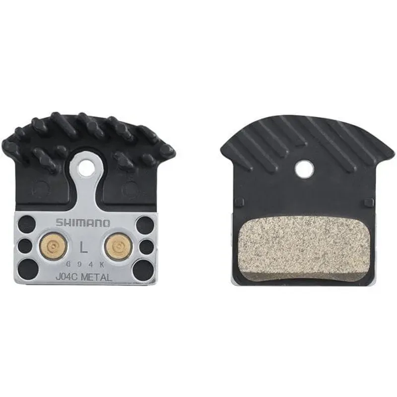 Shimano BR-M9020 J04C Metal Pads with Cooling Fin  and  Spring-1