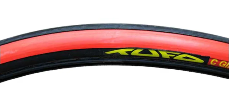 Tufo Giro Twix Tubular Tyre 700 x 21c in Red Black