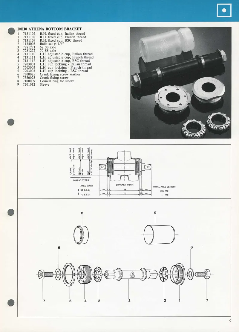Campagnolo Bottom Bracket Set of Loose Bearings 1134003 NOS-1