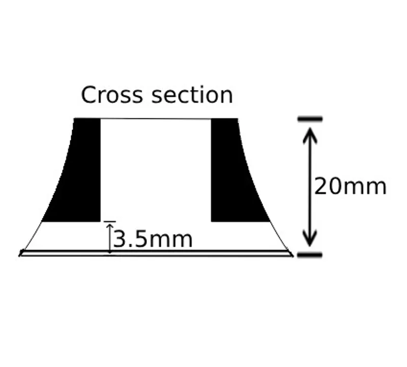 Cane Creek Carbon Fiber 20mm Conical Shape 1-1/8 Headset Cover in Gloss Carbon Weave-1