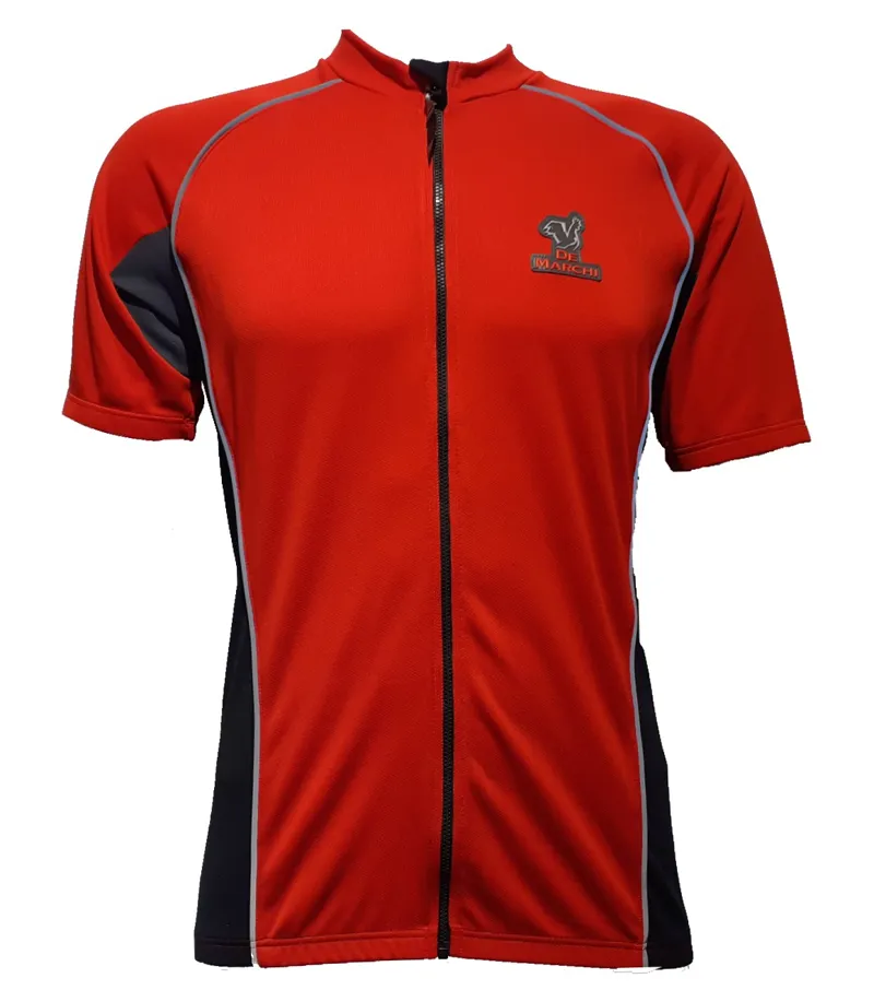 De Marchi Race Short Sleeve Jersey in Red Black size Large