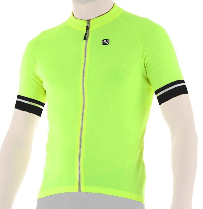 Giordana Fusion Short Sleeve Jersey in Fluro Yellow size Medium