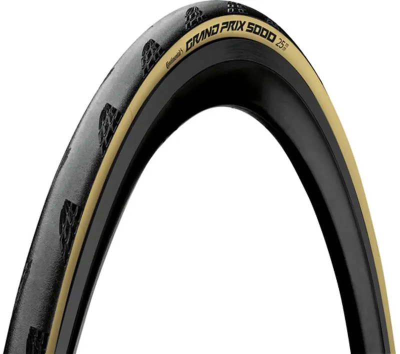 Grand Prix 5000 700c Clincher Folding Road Tyre - Black/Cream