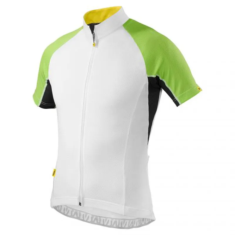 Mavic Espoir Short Sleeve Jersey in White Green size Large
