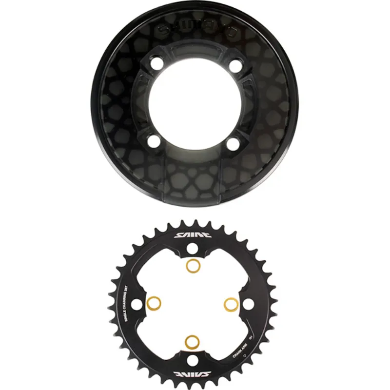 Shimano SM-CR81 Saint 38T chainring and bash guard without fixing bolts
