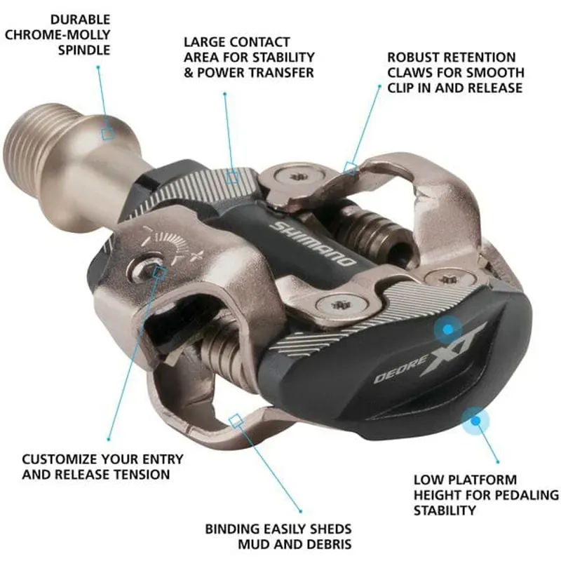 Shimano XT M8100 XC SPD Pedals-1
