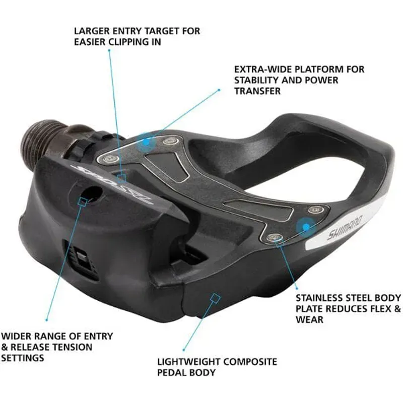 Shimano PD-R550 SPD SL Road pedals resin composite - Black-1