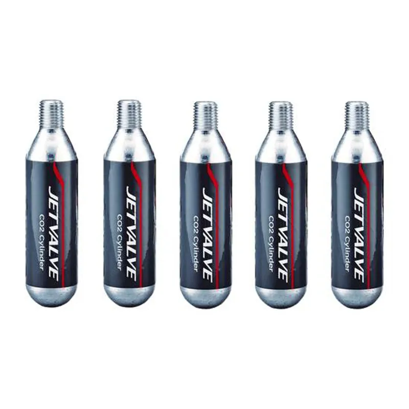 Weldtite Jetvalve 16 gram Threaded Co2 Canisters Cartridge box of 5