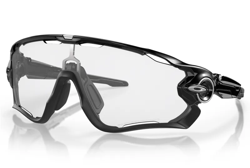 Oakley Jawbreaker In Polished Black Frame with Photochromic Clear to Black Lens