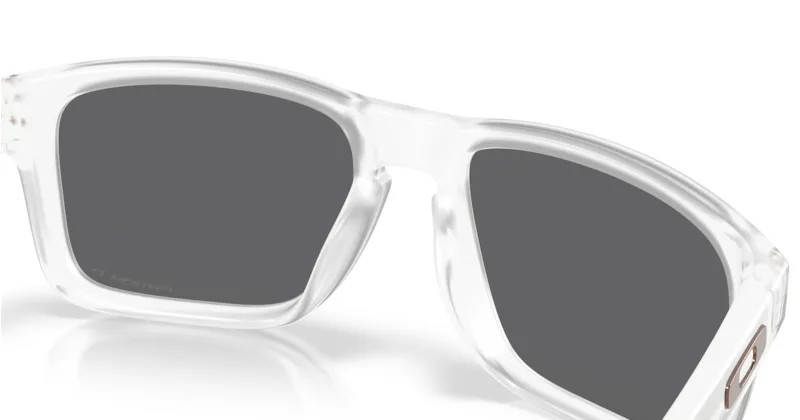 Oakley Holbrook in Matte Clear Frame with Prizm Black Polarized Lens-8