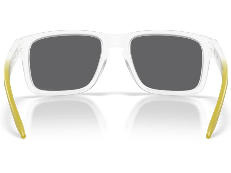 Oakley Holbrook in Matte Clear Frame with Prizm Black Polarized Lens-7