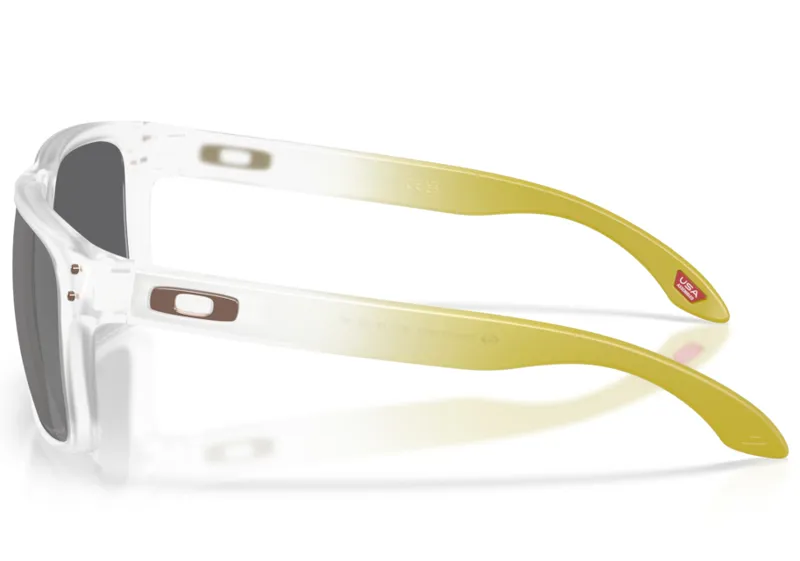 Oakley Holbrook in Matte Clear Frame with Prizm Black Polarized Lens-4