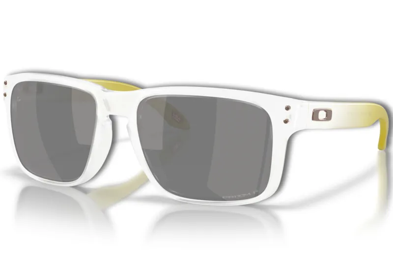 Oakley Holbrook in Matte Clear Frame with Prizm Black Polarized Lens
