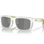 Oakley Holbrook in Matte Clear Frame with Prizm Black Polarized Lens