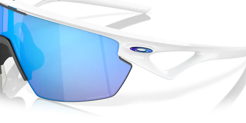 Oakley Sphaera Glasses in Matt White with Prizm Saphire Polarized Lens-3