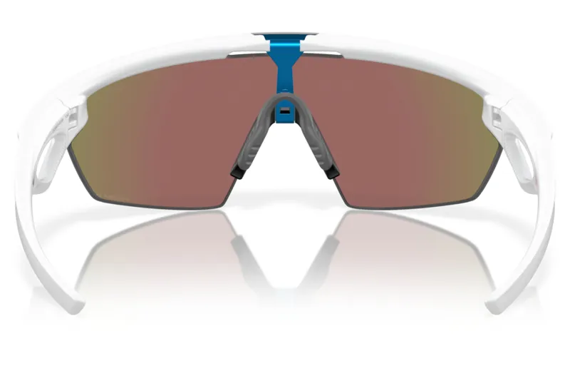 Oakley Sphaera Glasses in Matt White with Prizm Saphire Polarized Lens-5