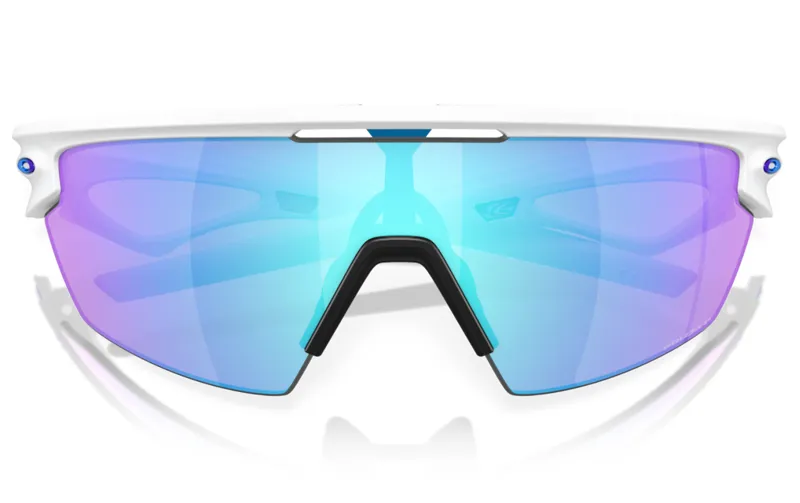 Oakley Sphaera Glasses in Matt White with Prizm Saphire Polarized Lens-1