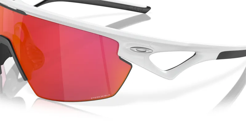Oakley Sphaera Glasses in Matt White with Prizm Field Lens-2