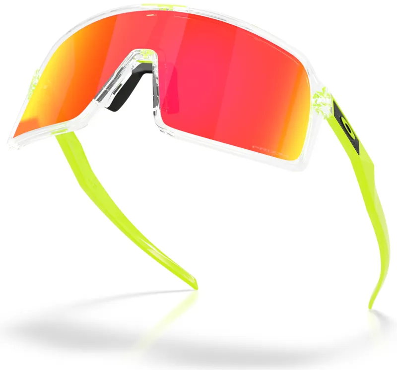 Oakley Sutro Pop Collection in Clear Frame With Prizm Ruby Lens-4