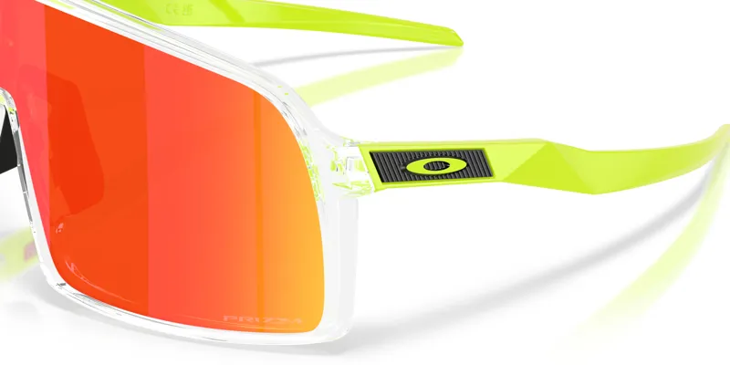 Oakley Sutro Pop Collection in Clear Frame With Prizm Ruby Lens-2