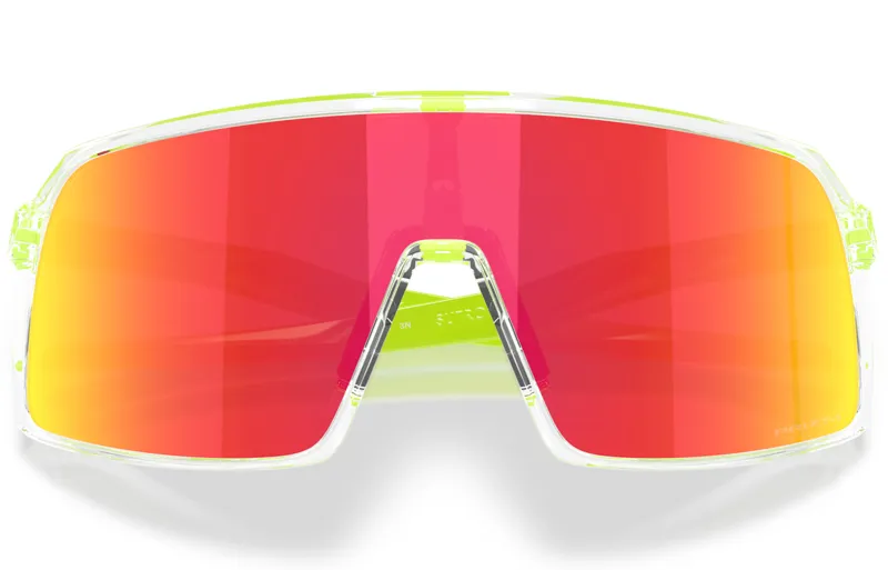 Oakley Sutro Pop Collection in Clear Frame With Prizm Ruby Lens-5
