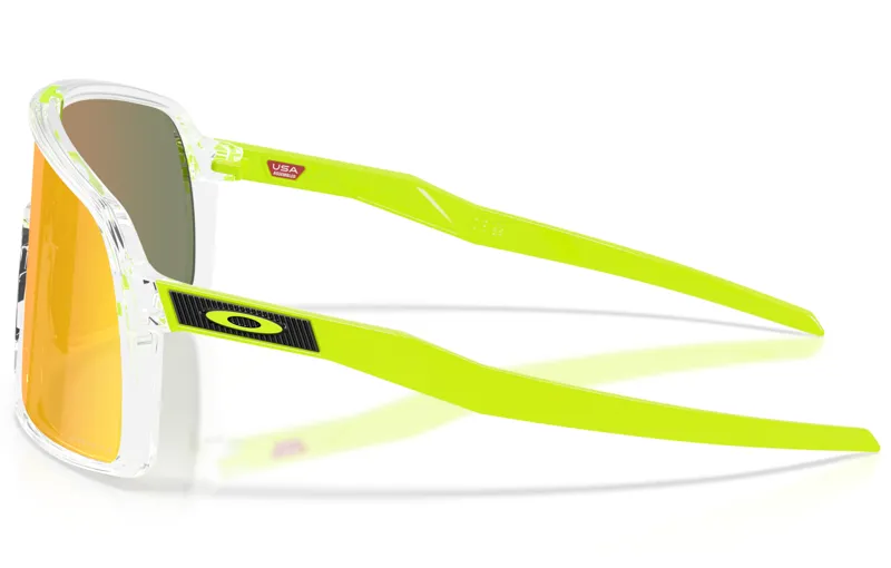 Oakley Sutro Pop Collection in Clear Frame With Prizm Ruby Lens-3