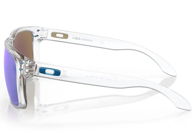 Oakley Holbrook XL in Polished Clear Frame with Prizm Saphire Polarized Lens-6