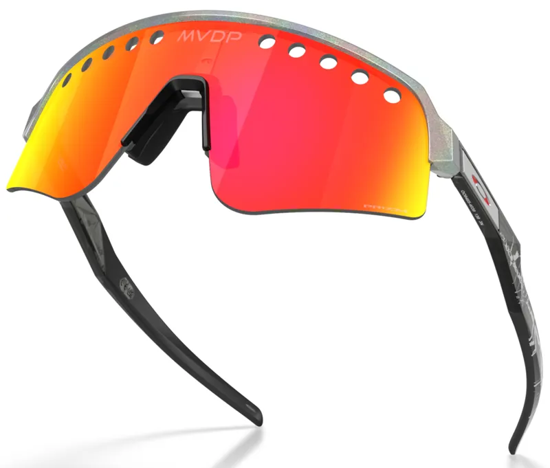 Oakley Sutro Lite Sweep Mathieu Van Der Poel MVDP in Space Dust with Prizm Ruby Vented Lens-3