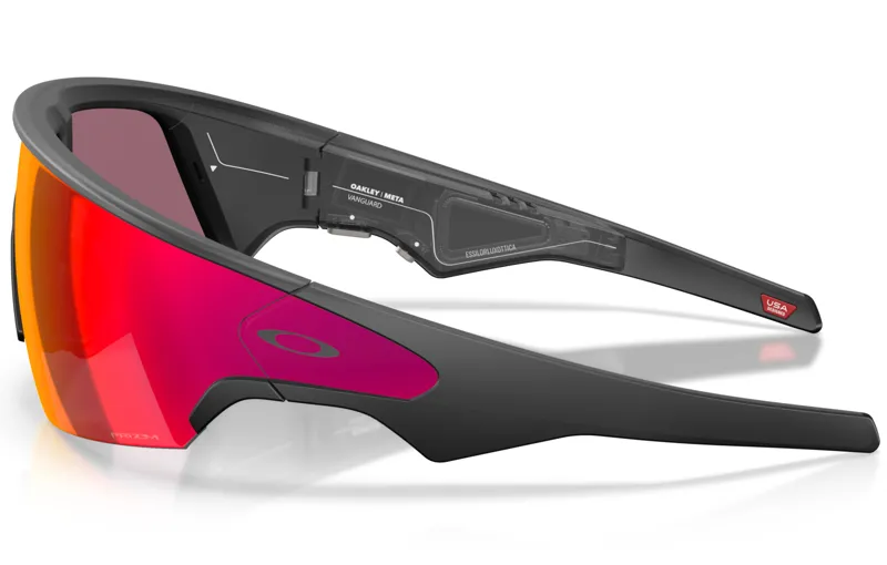 Oakley Meta Vanguard in Black Frame with Prizm Road Red Lens-2