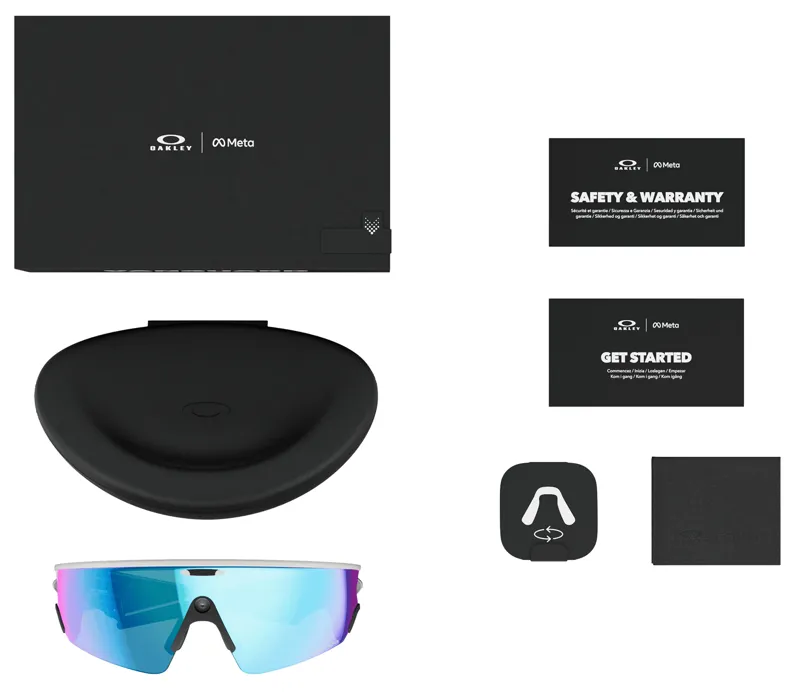 Oakley Meta Vanguard in White Frame with Prizm Saphire Lens-6